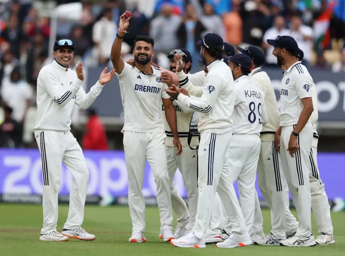 India Close In on Series-Levelling Win as Akash Deep, Washington Dent England's Hopes