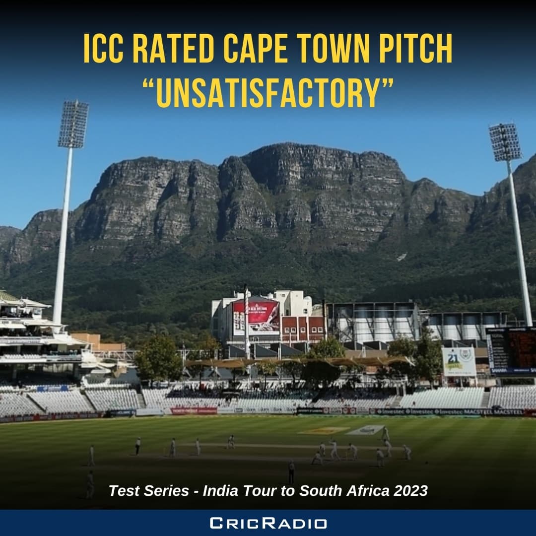 Cape Town Pitch Rated ‘Unsatisfactory’