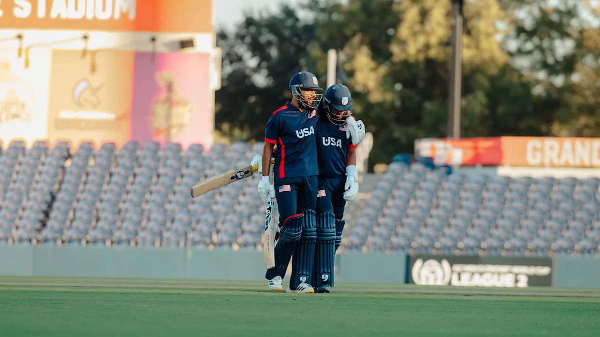Shubham Ranjane's 4-39 and Shehan Jayasuriya's 83 seal a five-wicket USA win in Dallas