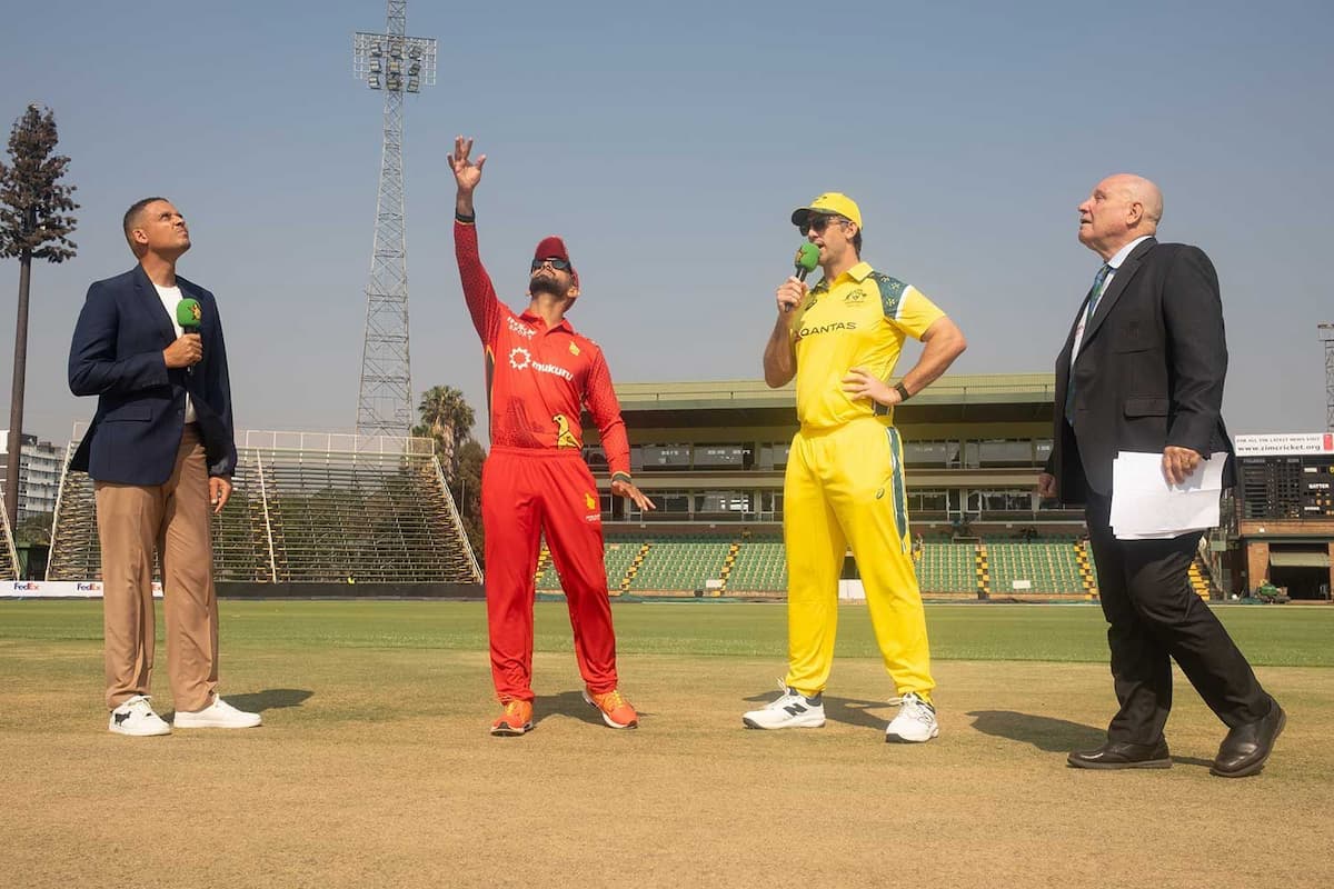 Australia bat first in Harare without Cameron Green as Mitchell Marsh plays his 100th ODI