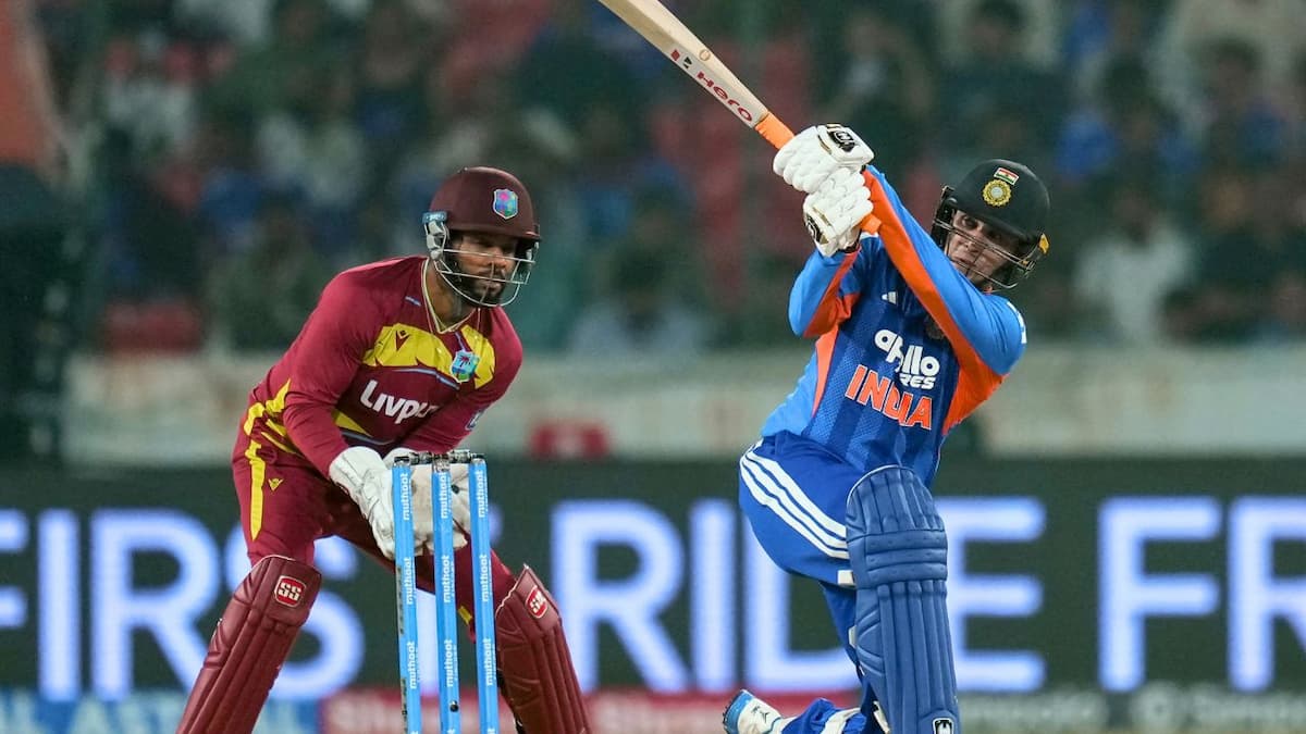 Abhishek Sharma's 69th six takes him past Suryakumar Yadav's calendar-year T20I record