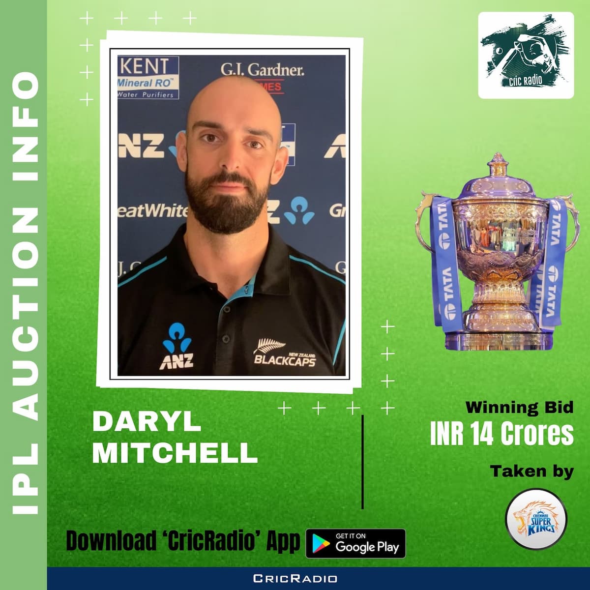 馃弿 Daryl Mitchell Joins Chennai Super Kings! 馃挍