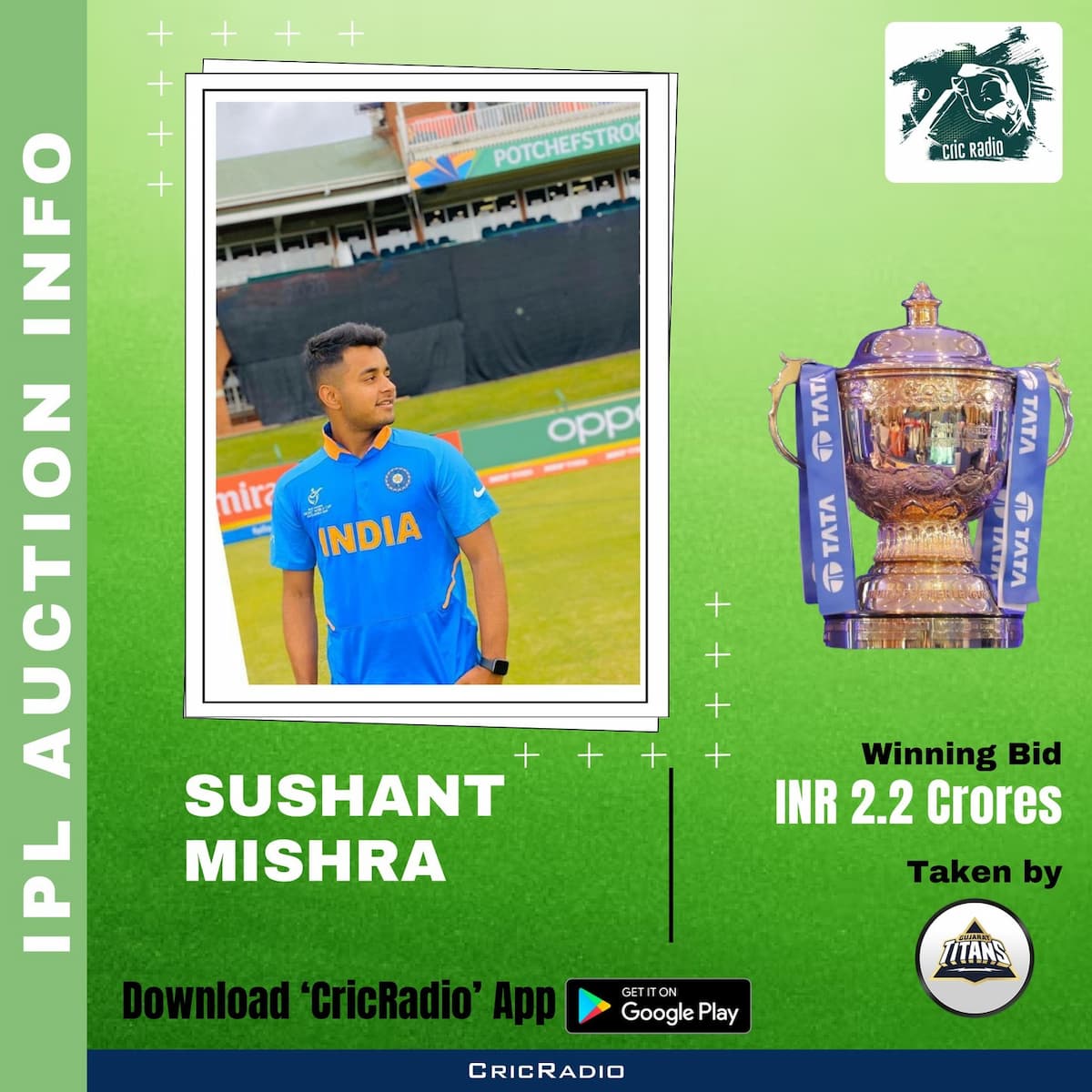 馃弿 Sushant Mishra Joins Gujarat Titans! 馃挋