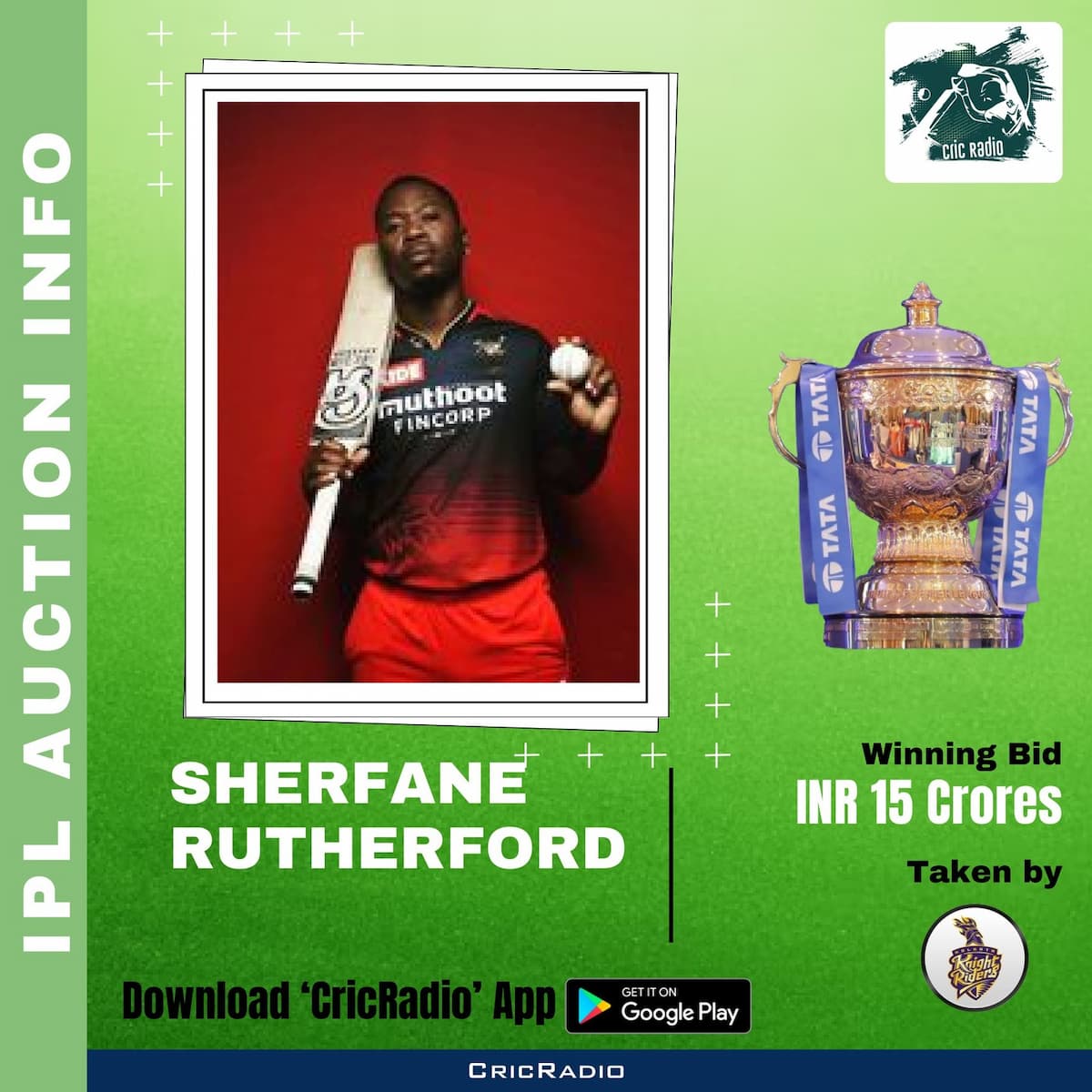 IPL Auction - Sherfane Rutherford