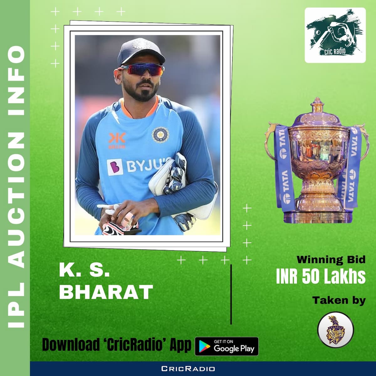 IPL Auction - K.S. Bharat