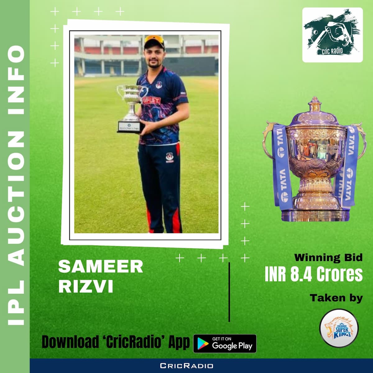 Sameer Rizvi - IPL Auction