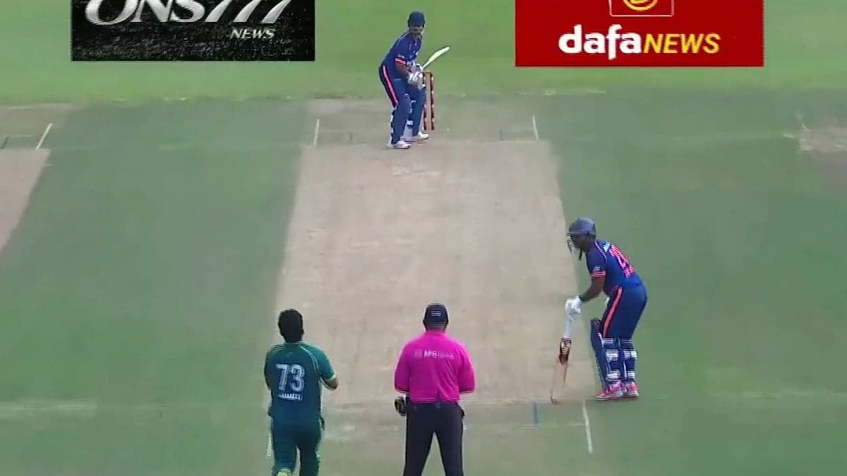 Abbas Afridi hits five sixes in a row as Pakistan chase down India at the Hong Kong Sixes