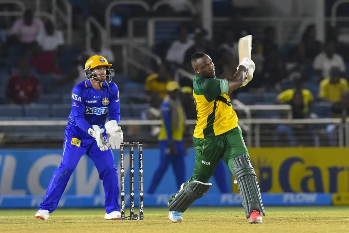 Russell’s late assault falls short as Tridents edge Kingsmen in CPL opener