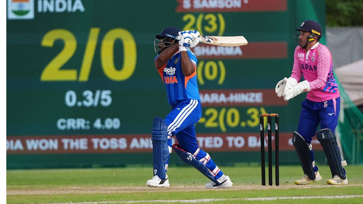 Japan's spinners hold India to 32 for 4 in rain-shortened five-over international