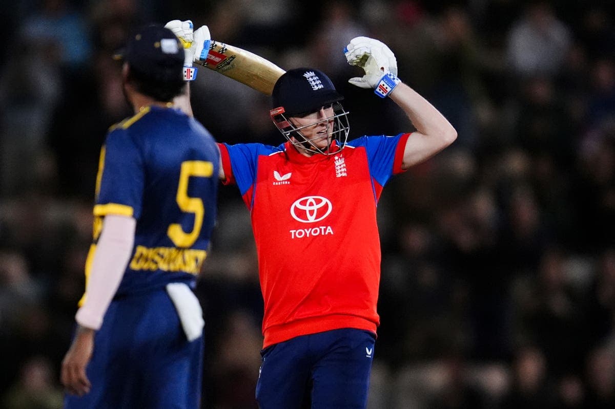 Harry Brook's unbeaten 114 and Sonny Baker's 3-12 crush Sri Lanka in Southampton