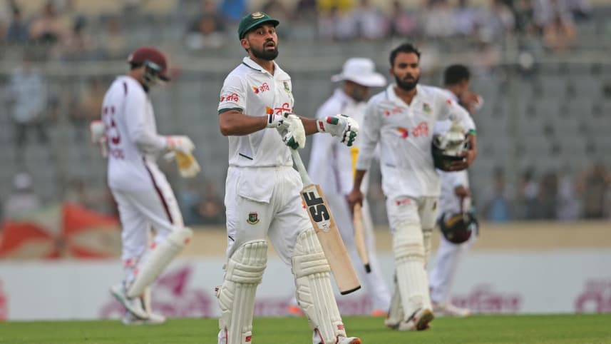 Shadman Islam's unbeaten 96 holds Bangladesh together on day one in Mirpur