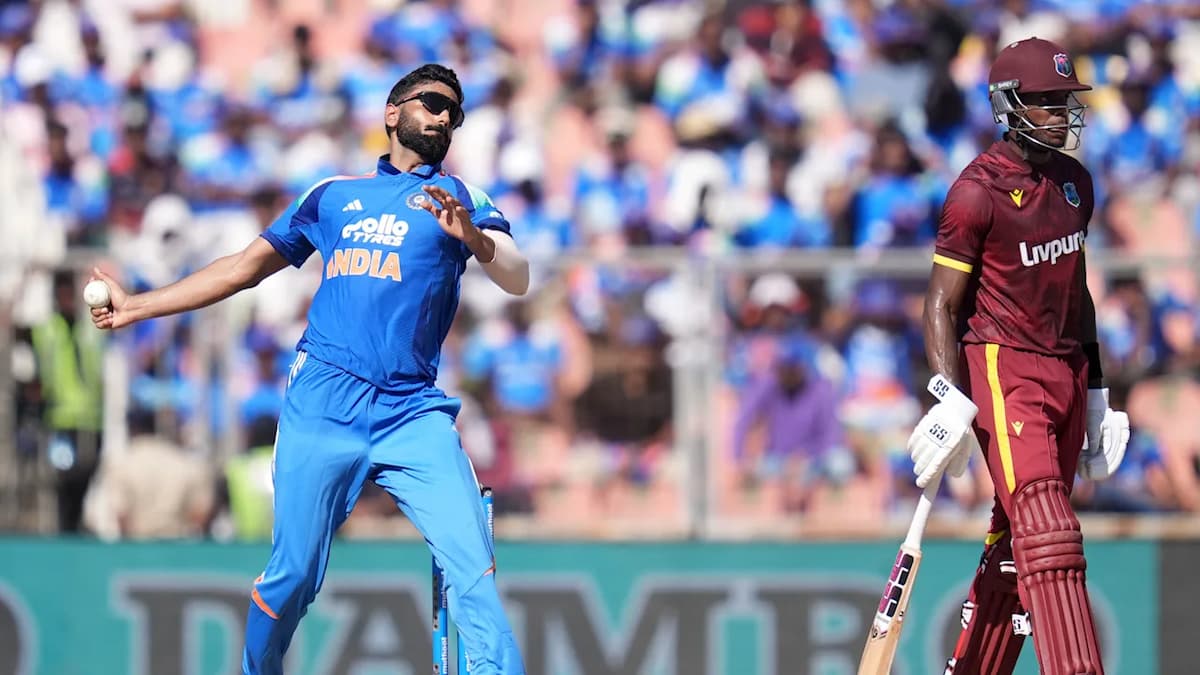 Naman Dhir takes 3-31 on debut as India bowl West Indies out in the Lucknow opener