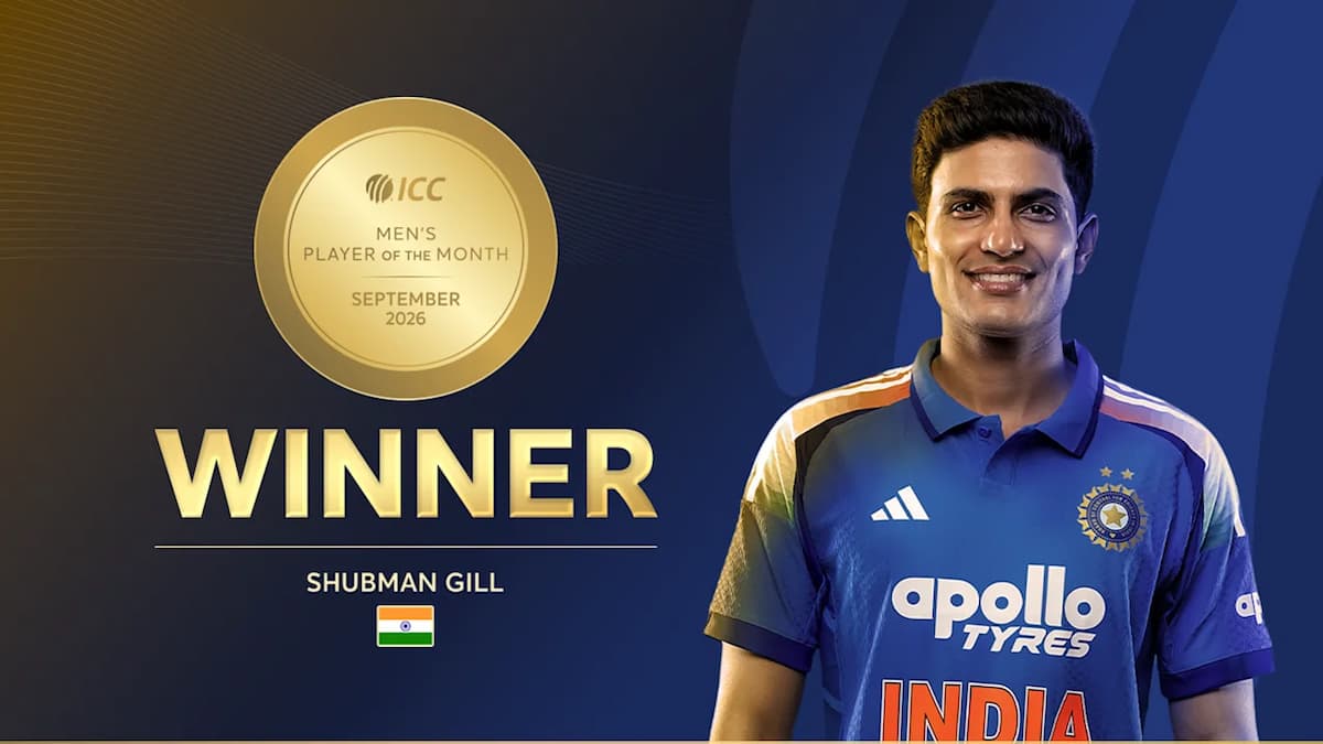 Shubman Gill and Shafali Verma win the ICC Player of the Month awards for September