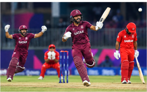 Qatar beat Bahrain off the last ball to complete the Asia Qualifier A line-up